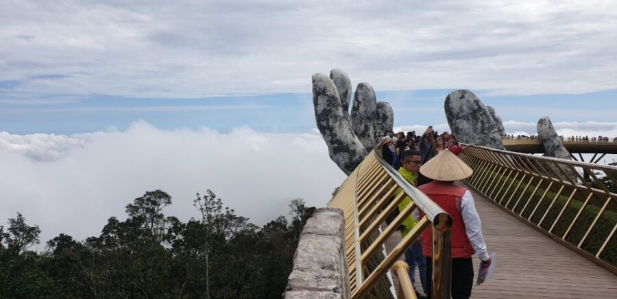 BaNa Hills - Golden Bridge Full Day Group Trip From Hoi An - Golden Bridge walk: how to get the view you came for