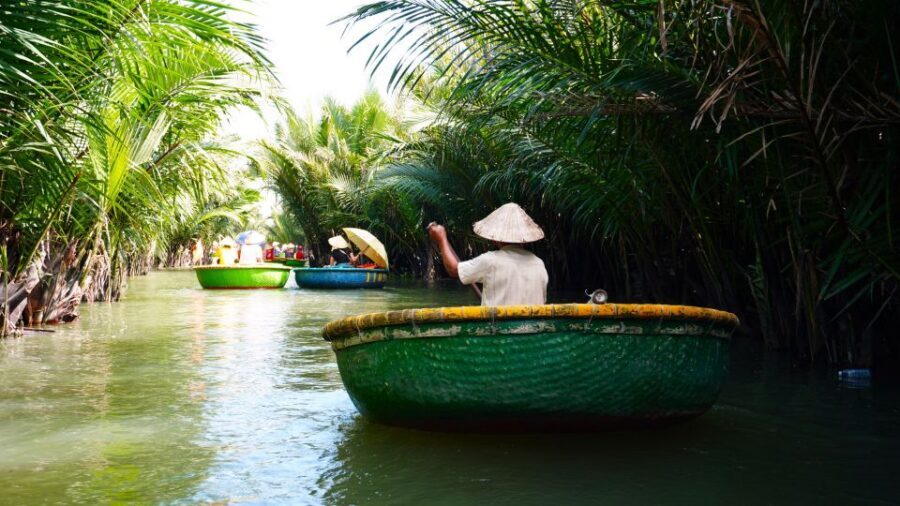 Basket Boat at Coconut Village, Kitchen Show and Big Lunch - Practical Tips for a Smooth Hoi An Day Around Coconut Boats and Lampions