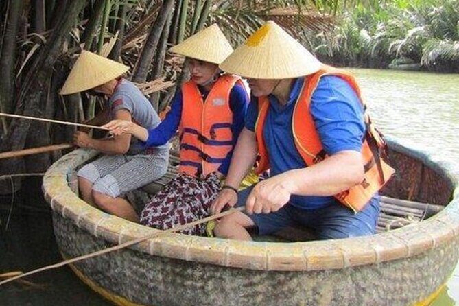Basket Boat in Hoi An( visit water coconut forest,Crab fishing ) - Food And Cooling Down: Fresh Fruit Dessert, Coconut, And Water