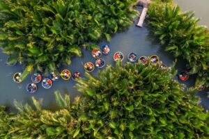 Cam Thanh: Coconut Basket Boat and Enjoy Free Coconut Ticket - Your 1-hour glide through water coconut channels