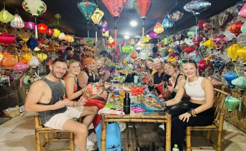 CAM THANH ECOTOUR - LANTERN - MY SON HOLYLAND FULL DAY TOUR - Coconut forest fishing and the bamboo basket boat: fun, physical, and hands-on