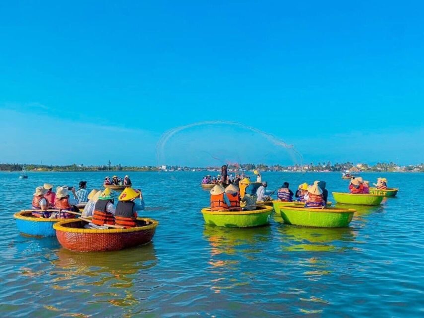 Cooking Class w Phở and Market & Basket Boat Ride in Hoi An - Bay Mau coconut forest basket boat ride: crabs, nets, and a Mekong-style feel