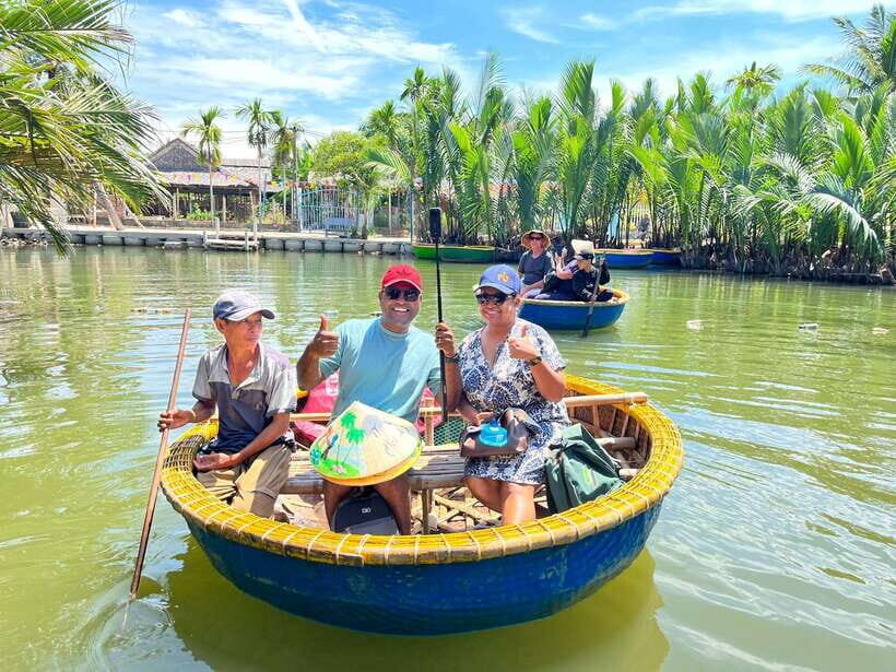 Da Nang: Cam Thanh Coconut Village and Hoi An Old Town Tour - Hoi An Old Town highlights: Phuc Kien, old merchant houses, and the Japanese Bridge