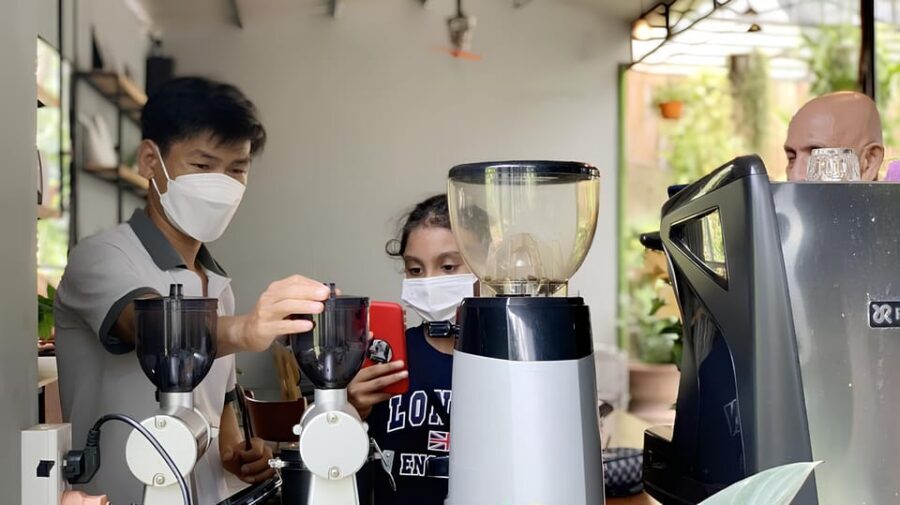 Exploring Vietnamese Coffee Culture, Coffee Making in Hoi An - The Phin Filter Method: The Signature Slow-Drip Skill