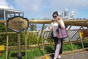 GOLDEN BRIDGE & BA NA HILL in Early moring to Avoid Crowds from DA NANG or HOIAN - Cable car to the top: faster than you think, and worth it