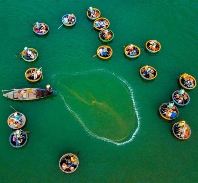 Hoi An Bamboo Basket Boat Ride in Water Coconut Forest - The On-Water Mini-Show: Spinning, Net Throwing, and Singing