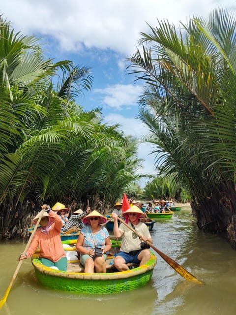 Hoi An: Basket Boat Ride in the Coconut Forest - Basket boat hands-on: spinning, paddling, and crab fishing