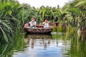 Hoi An Basket Boat Tour ( basket boat, visit water coconut forest, fishing crab) - The basket boat ride: calm canals plus real instruction