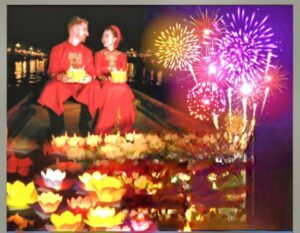 Hoi An Boat Lantern With Release Flower Hoai River At Night - The Night Boat Moment: Watching Hoi An Sparkle From the Water