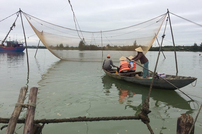 Hoi An Buffalo Riding & Basket Boat Tour with local home cooking - The Cua Dai River basket boat: rowing bamboo baskets the local way