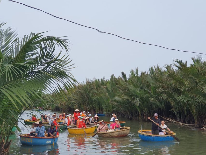 Hoi An : Cam Thanh Basket Boat Riding W Two-way Transfers - The basket boat ride: paddling practice and coconut-forest rhythm