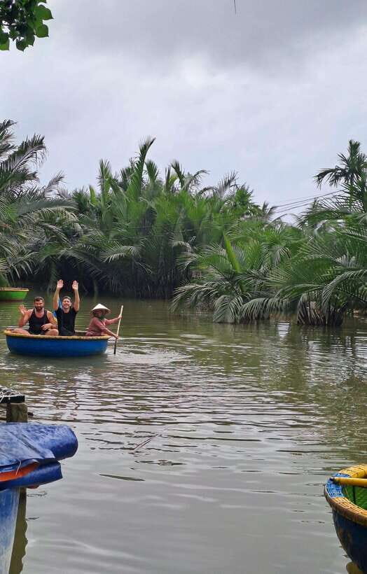 Hoi An City tour -Basket boat ride in the Coconut forest - Basket Boats in the Coconut Forest: Paddling Skills and Crab Fishing Practice