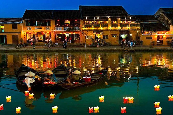 Hoi An City Tour–Boat Ride–Release Flower Lantern on river - The river boat ride and flower lantern release
