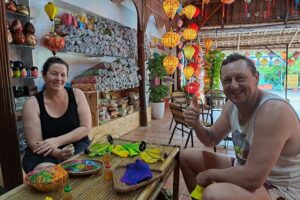 Hoi An City tour -Lantern Making and Silk Making process - Lantern making in small steps: bamboo frame to silk outside