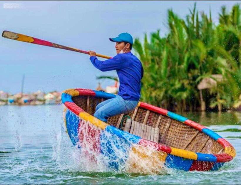 Hoi an : Coconut Boat & Hoi an Acient Town (Optional) - Bay Mau Coconut Forest: bamboo basket boats and guided paddling