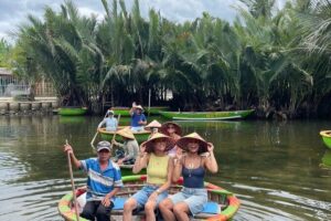 Hoi An countryside cycling Tour,Basket Boat-organic farming-lunch - Buffalo time: feeding and riding, without the tourist fluff