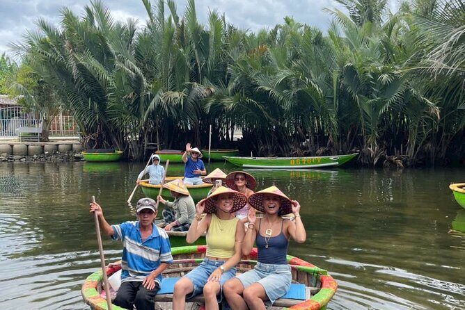 Hoi An countryside cycling Tour,Basket Boat-organic farming-lunch - Buffalo time: feeding and riding, without the tourist fluff