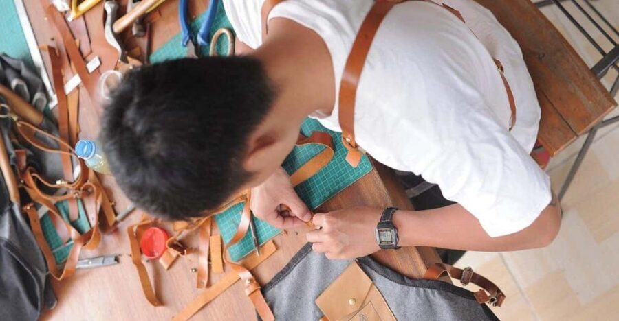 Hoi An: Experience Handmade Leather Making in Oldtown - The step-by-step process: from pattern drawing to cut leather pieces