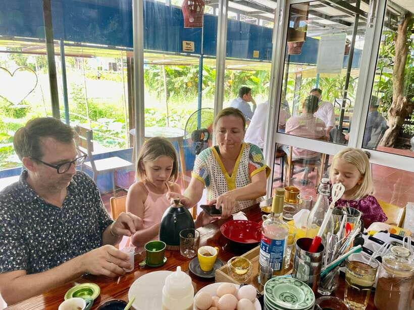Hoi An: Hands-on Vietnamese Coffee Making Class with Long - Tri Long Coffee shop: a smooth 1-hour workshop setup