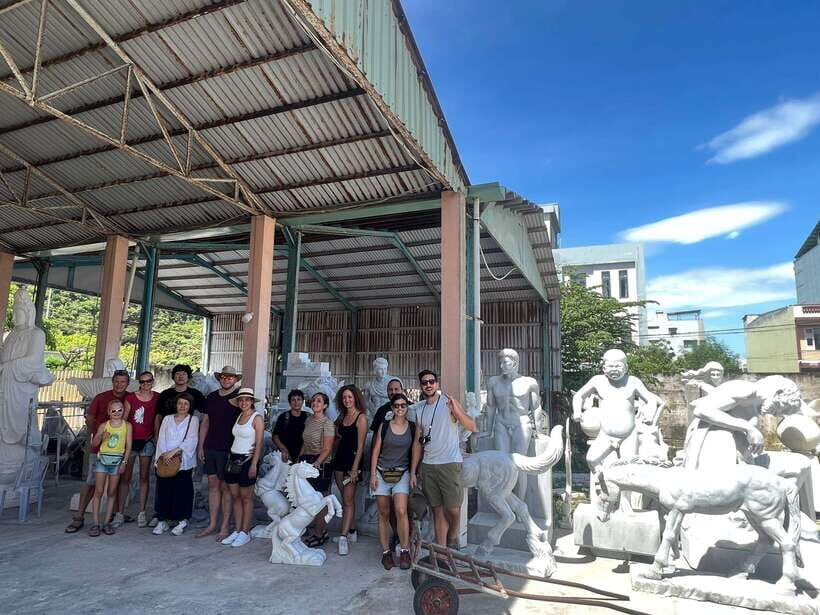 Hoi An: Marble Mountains, Monkey Mountain & My Son Day Tour - Thu Bon River sunset cruise: cool breeze, river views, and banh mi