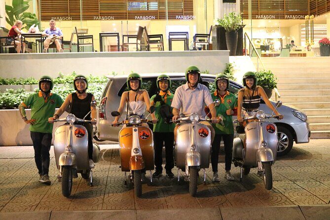 Hoi An Vespa By Night Street Food Tour - Lantern-lit boat time: Thu Bon River to Cam Nam Island sunset