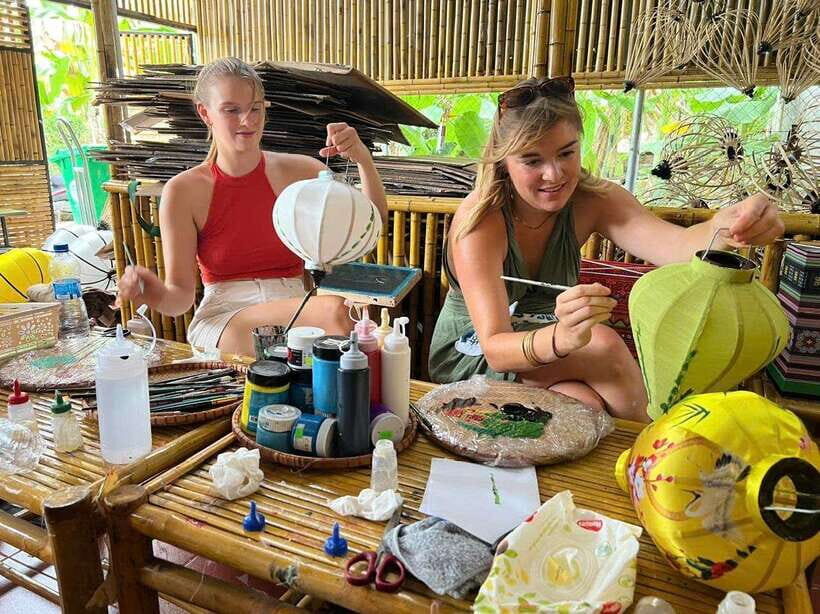 Lantern Making Class with Hotel pick-up -Thanh Truc Lantern - Choosing Your Lantern Look: Frame, Fabric, Tassel, and Optional Drawing