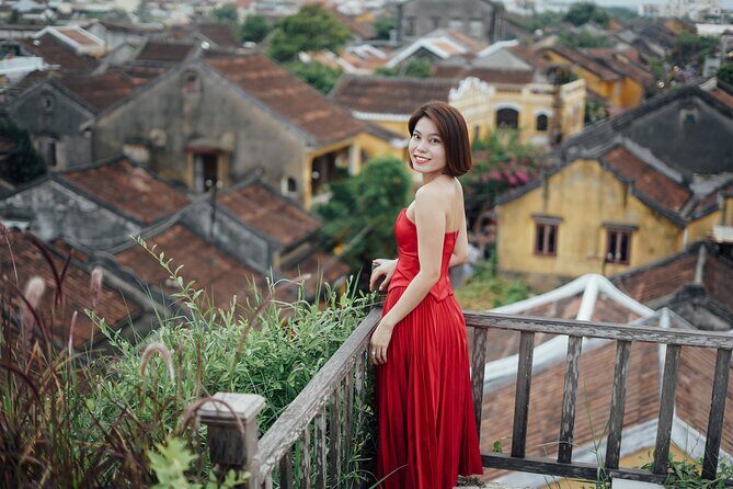 Private Photo Shoot in Hoi An - The Golden Alley, Bougainvillea Color, and That Coffee-View Stop