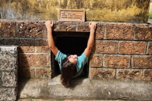 WAR TRAILS TOUR to KY ANH TUNNELS & CHAM RUINED SANCTUARY - Stop 1: Walking the Ky Anh Tunnel System (1965–1967)